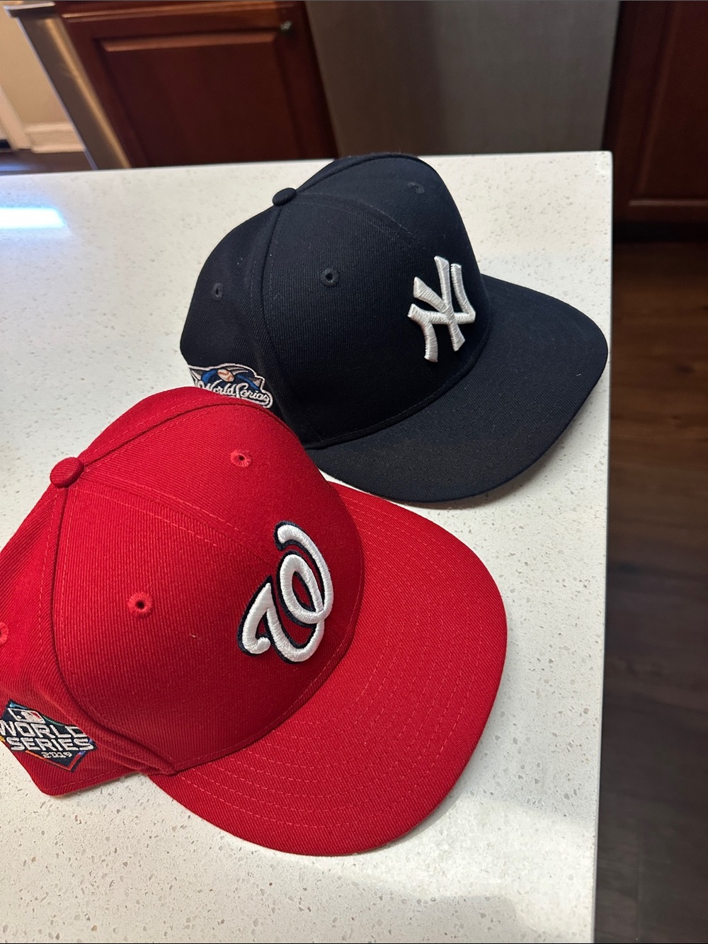 New Era MLB Washington Nationals and New York Yankees caps size 7  3/8
